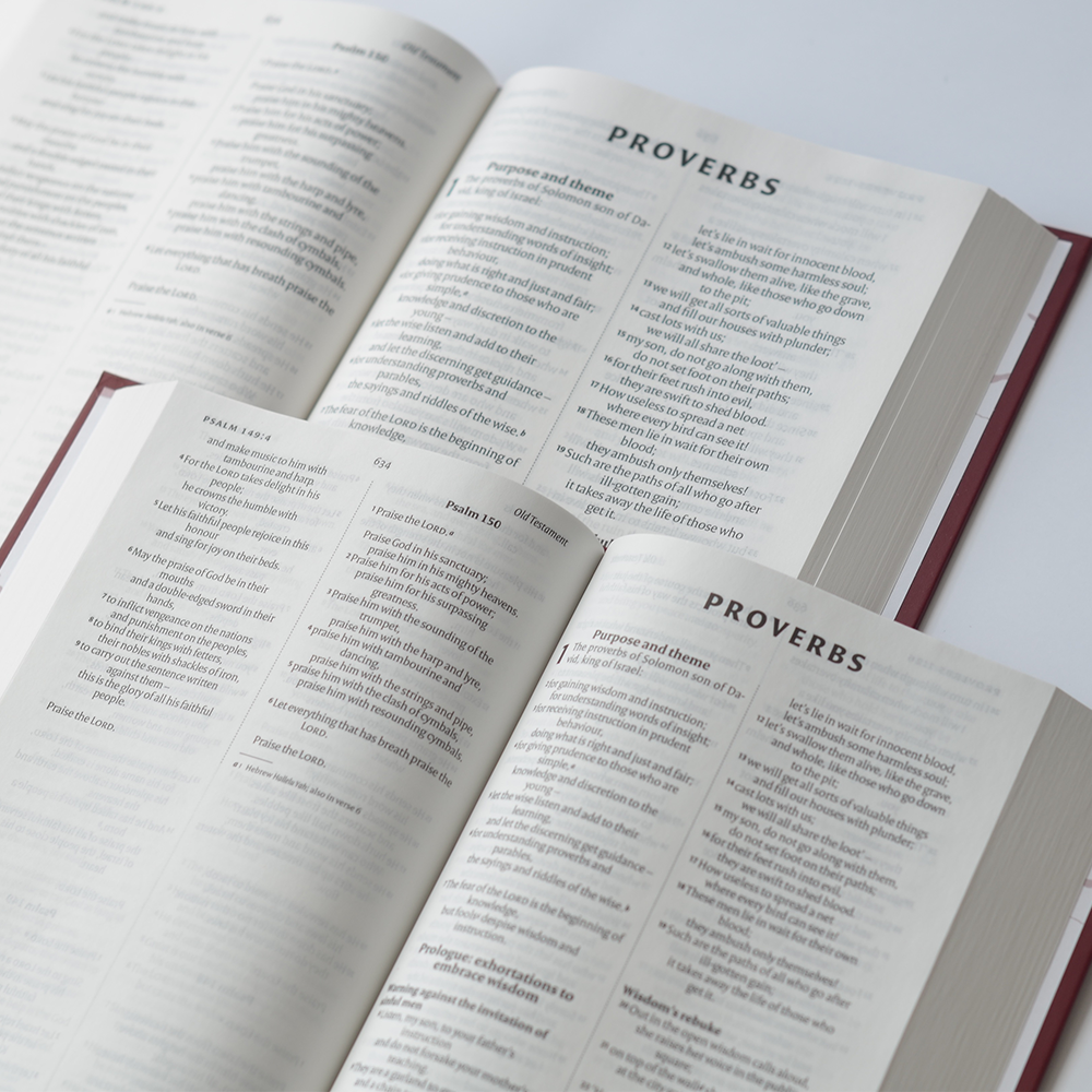 Text comparisons between the larger print and popular editions.